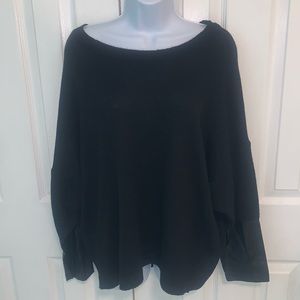 Religion Women’s‎ Pullover Sweater With Faux Leather Sleeve Detail Size M